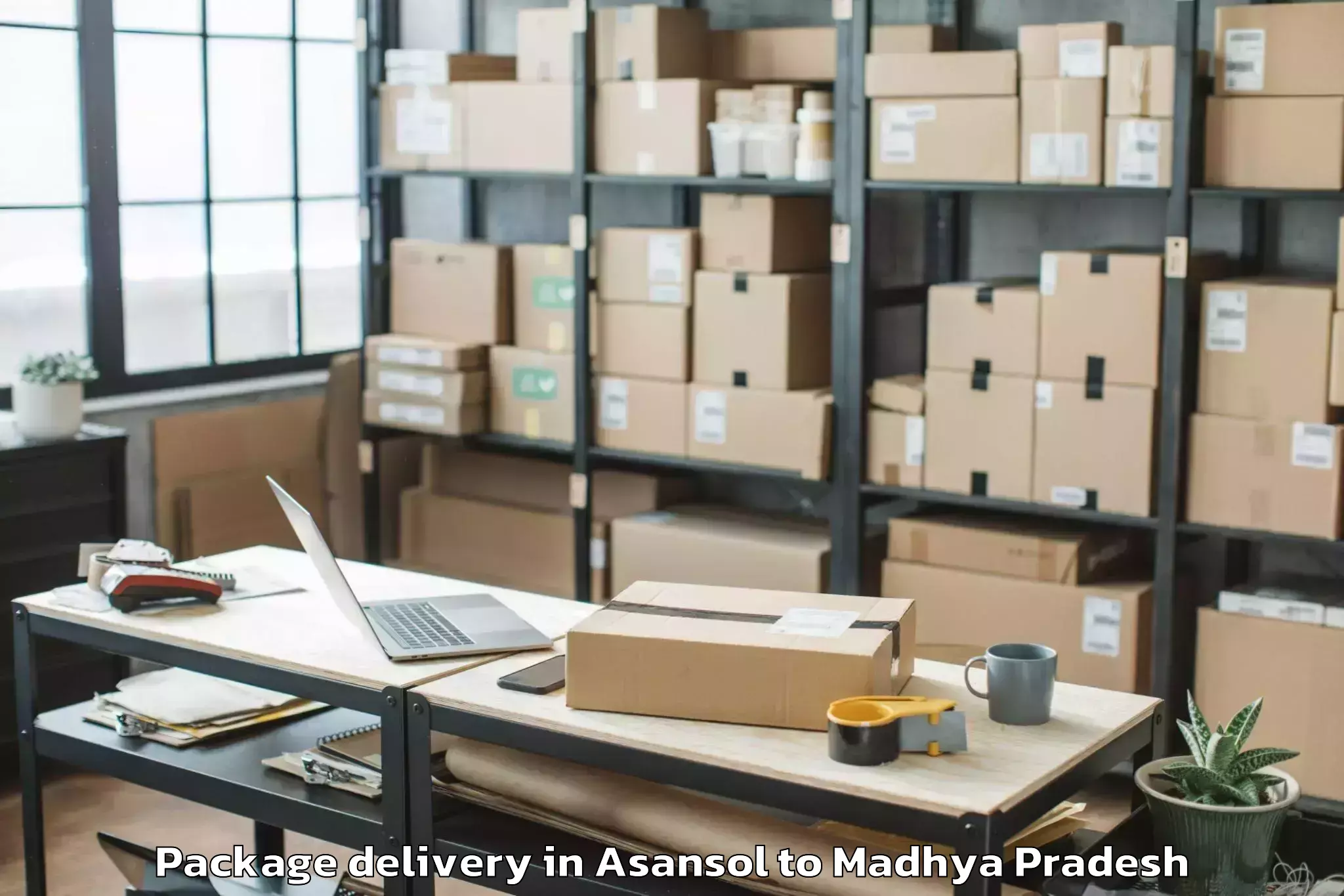 Book Asansol to Madhya Pradesh Package Delivery Online